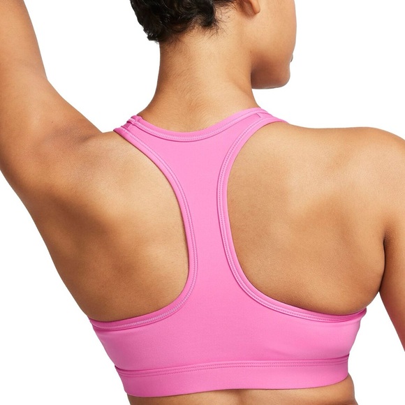 Nike Swoosh Dri-FIT Pink Medium Support Sports Bra - Picture 3 of 5
